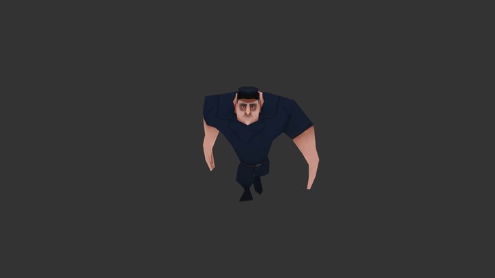 Guard - Walk 3D Model