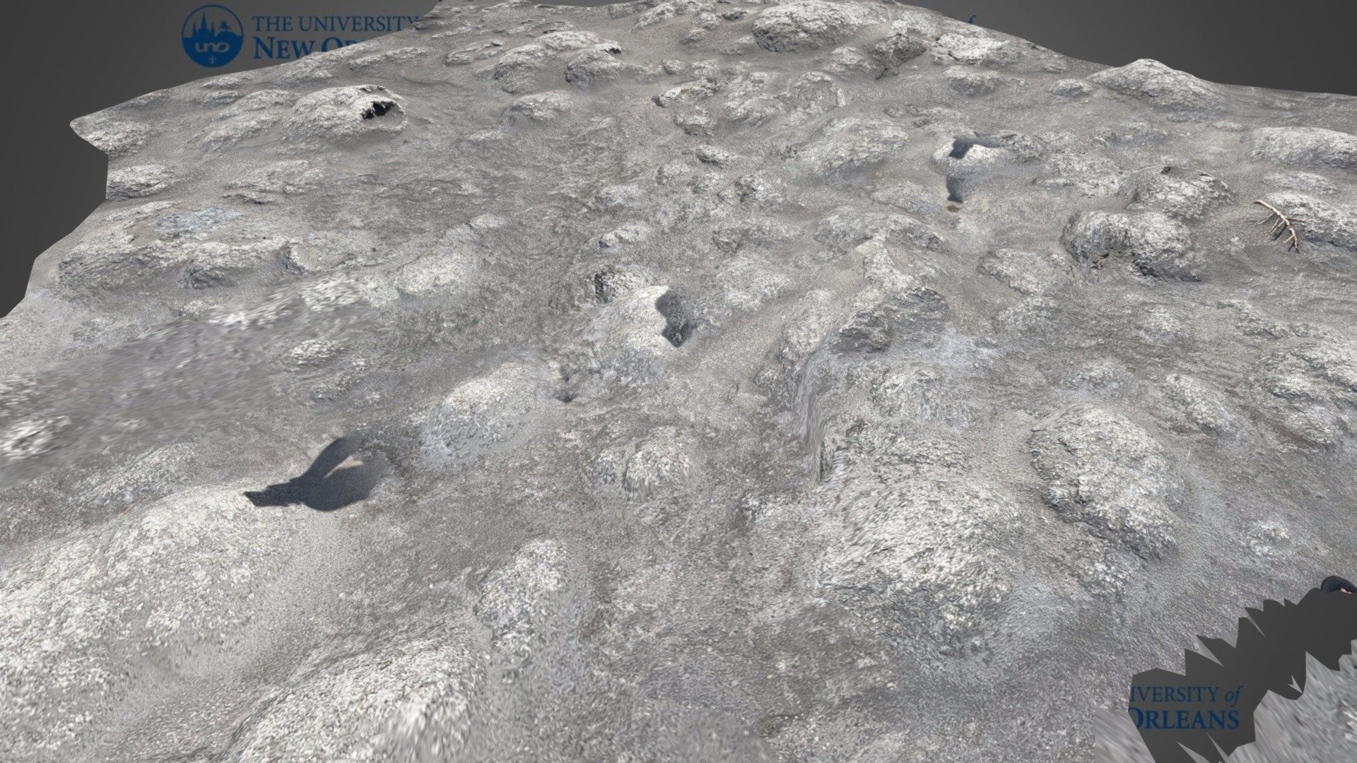 Great Salt Lake exposed microbialite mounds