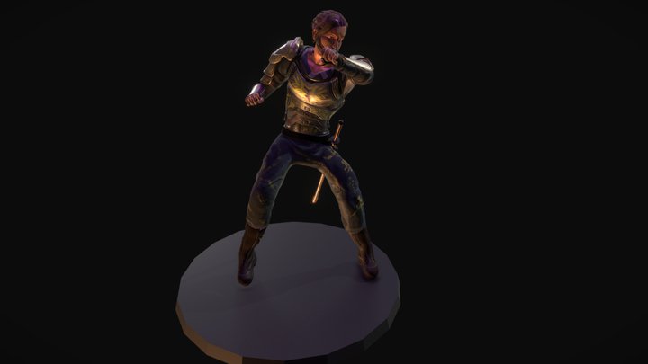 B2C3_CharaAdvArt_StylePose 3D Model