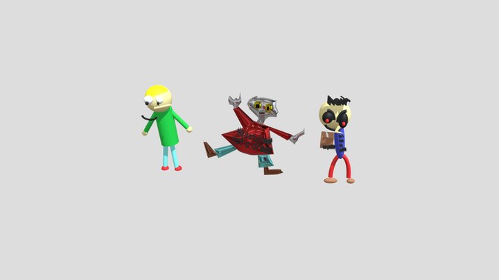 FNF Garret, Playtime 2.0, and Do You Accept 3D Model