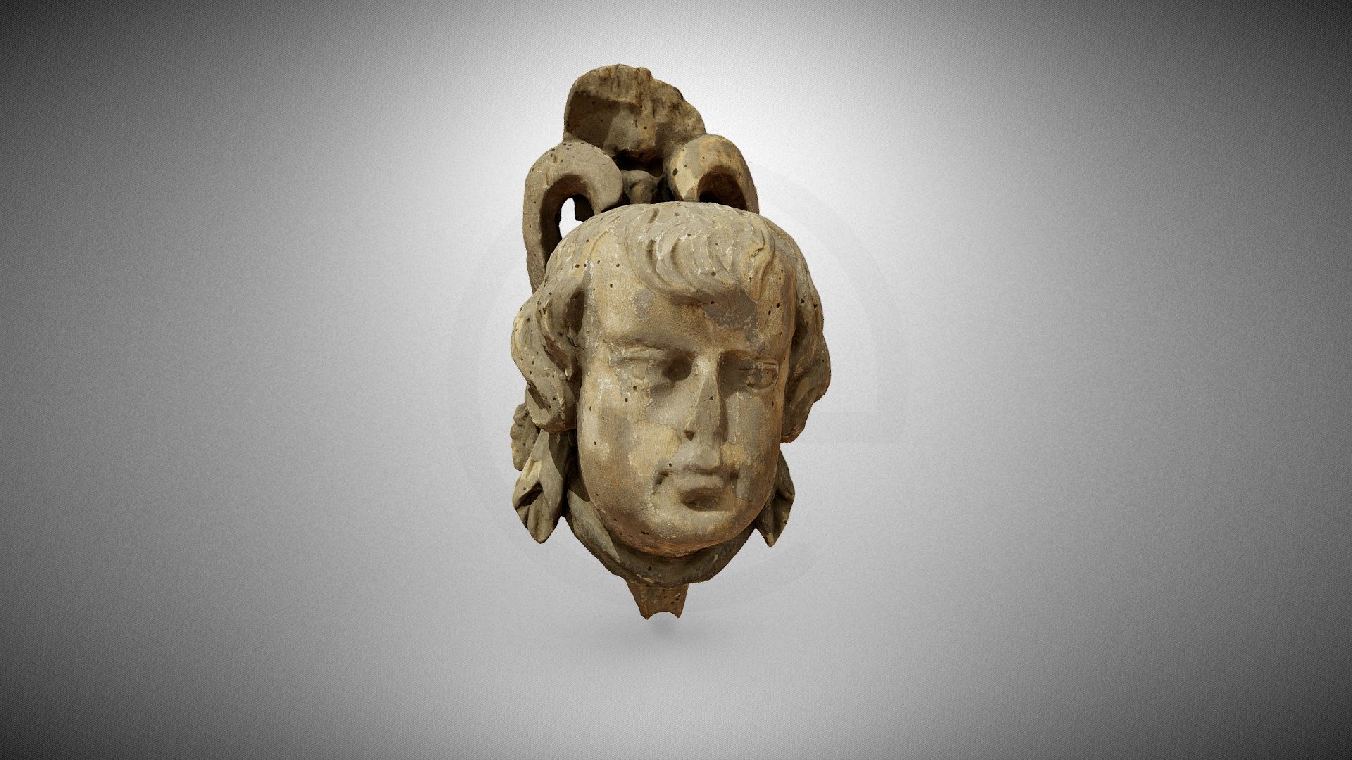 Putto head
