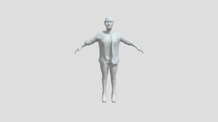 Complete Character Model(noHair) 3D Model
