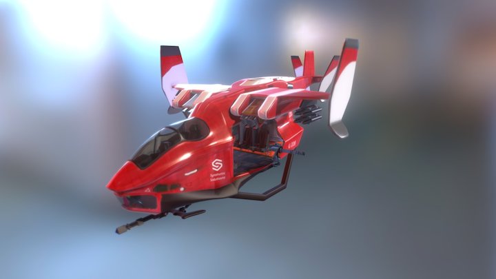 Urban Assault copter 3D Model