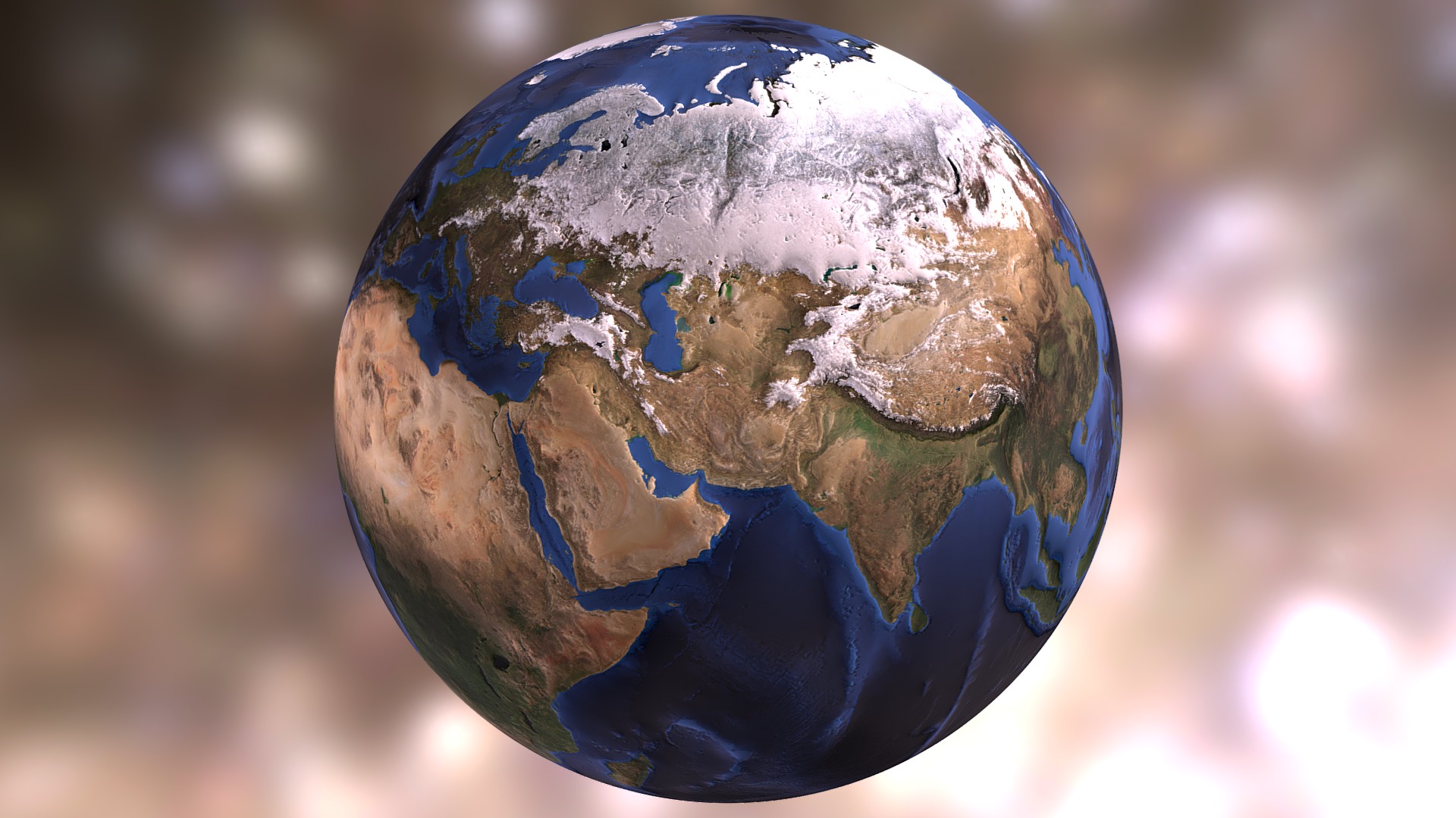 3D model Earth - This is a 3D model of the Earth. The 3D model is about a blue and white globe.