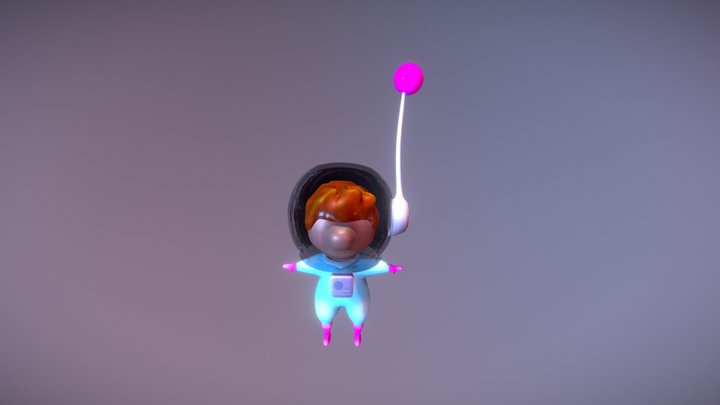 Astronaut kid 3D Model