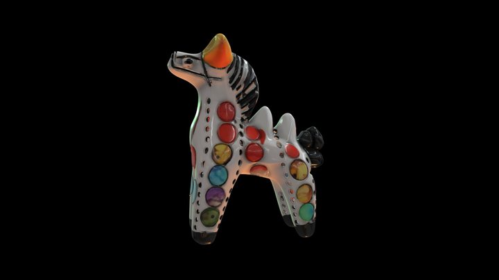 Zebra figurine 3d model – Gratis 3D-model STL