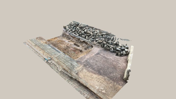 Arkeologinen valvonta Senaatintori Pohjoisosa 3D Model