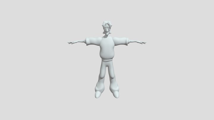 Wooden Eric Sculpt 3D Model