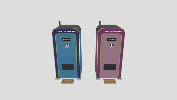 TOILET PORTABLE CO CE – Modello 3D gratuito STL