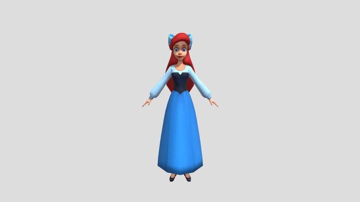 ARIEL PRINCESS ( 2D ) – Kostenloses 3D-Modell STL