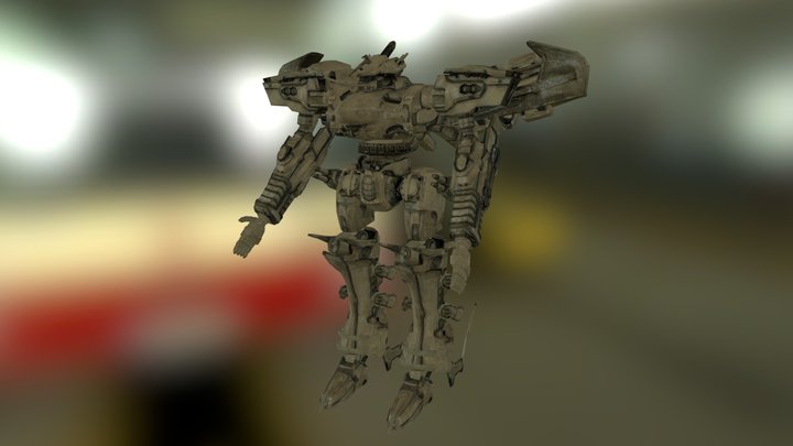 White Glint 3D Model