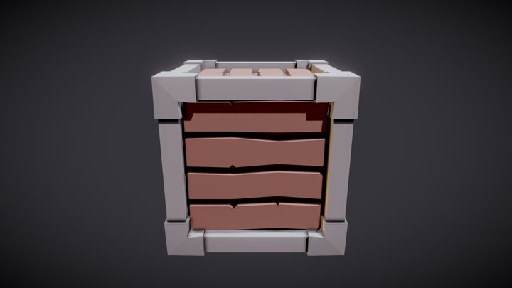 Box Low Poly 3D Model