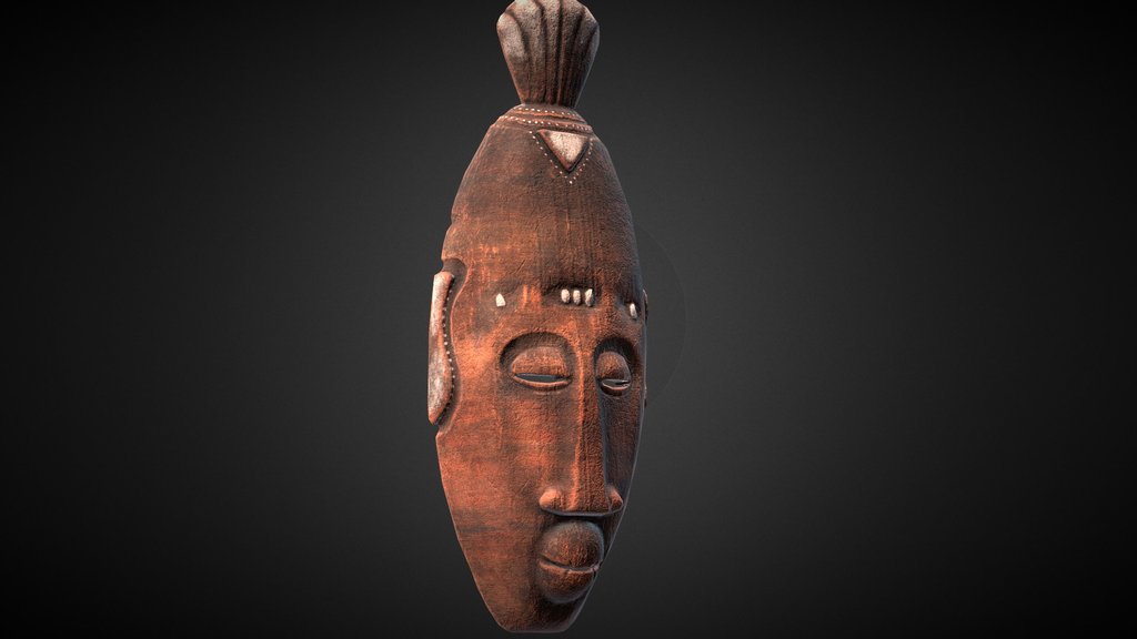 African Tribal Mask model 06