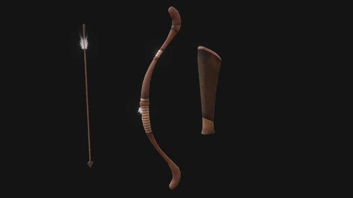 Tribal Basic Bow 3D Model