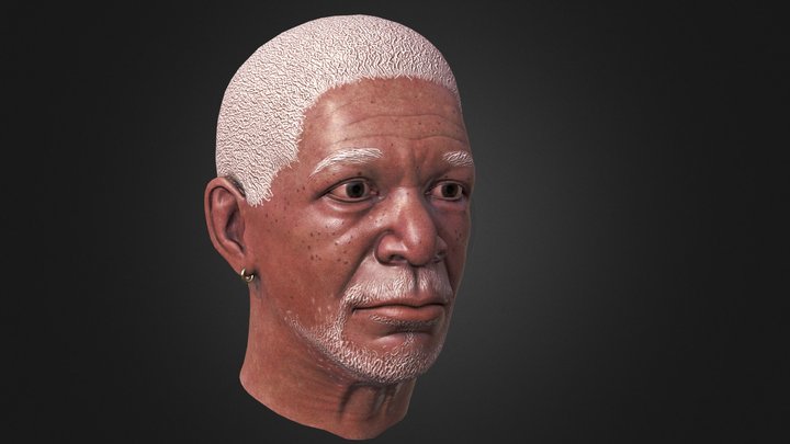 Morgan Freeman Bust 3D Model