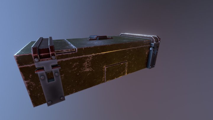 Sci-fi military trunk 3D Model