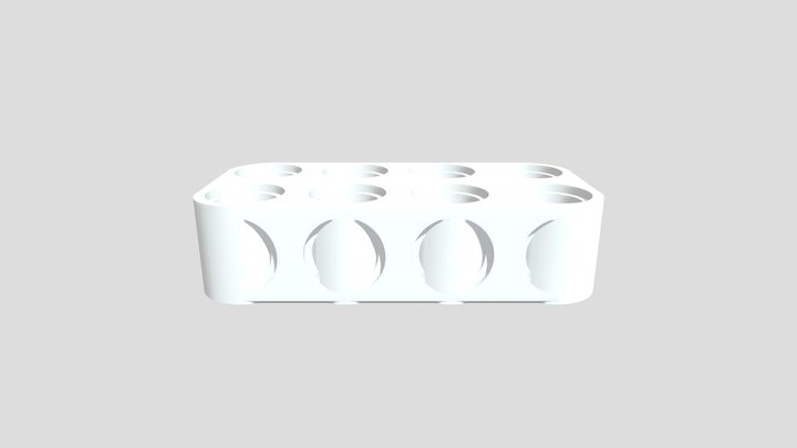 LegoBeam/BitBeam plates assortment 3D Model