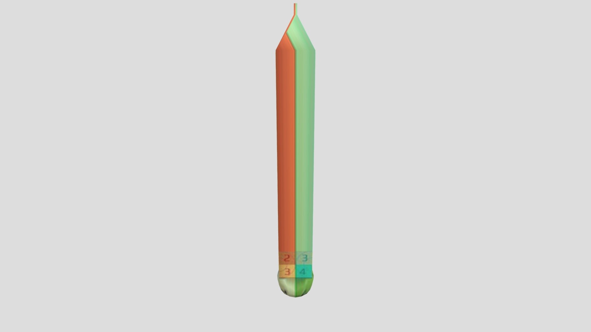 Pencil with texture