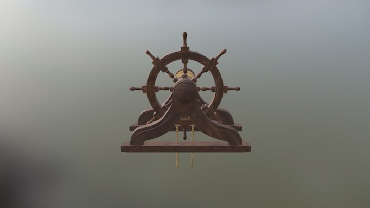 Pirate Ship Helm 3D Model
