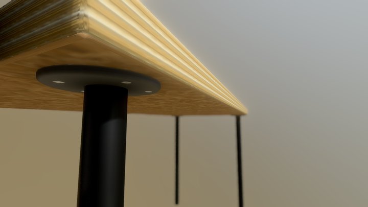 Simple Table 3D Model