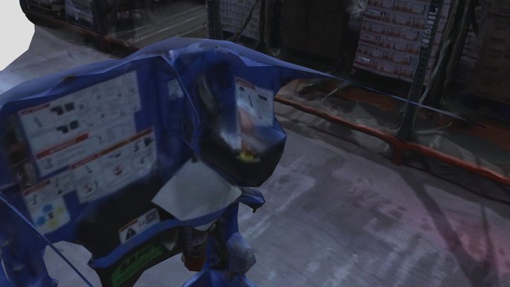 Scissor lift exploded 3D Model