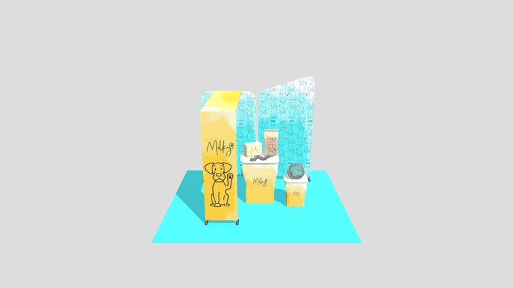 Stand Milky 3D Model