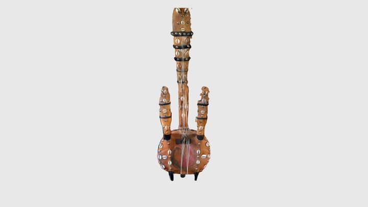 Ghanaian stringed instrument (Kora) 3D Model