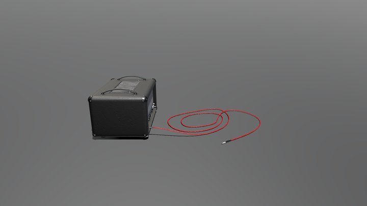 Amp & Cable 3D Model