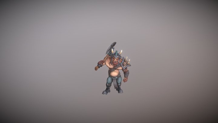 IDLE ORC ANIMATION 3D Model