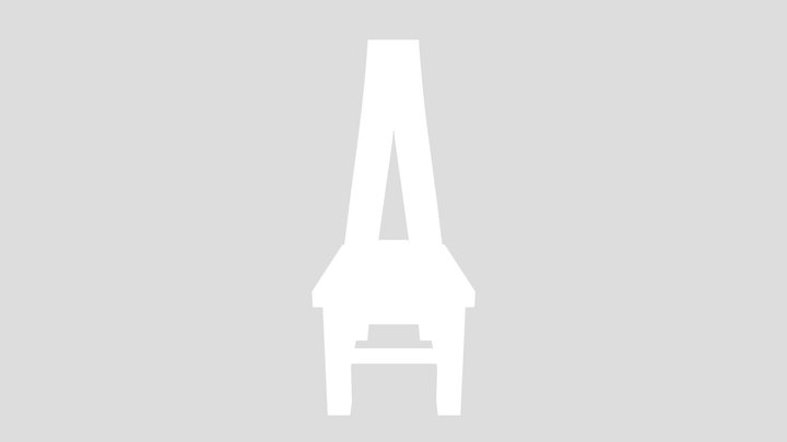 Rustic Wooden Chair – Modello 3D gratuito STL