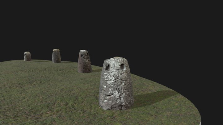 Betili di Oragiana - Santa Caterina di Pittinuri 3D Model