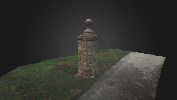 Point Cloud of Roman Street Pillar 3D Model