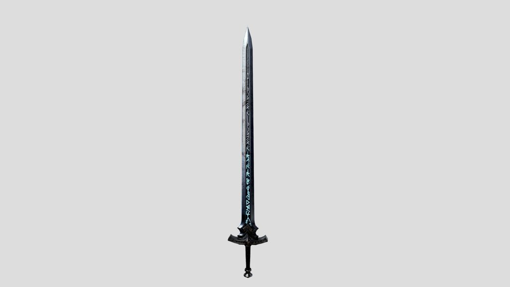 Runic long sword