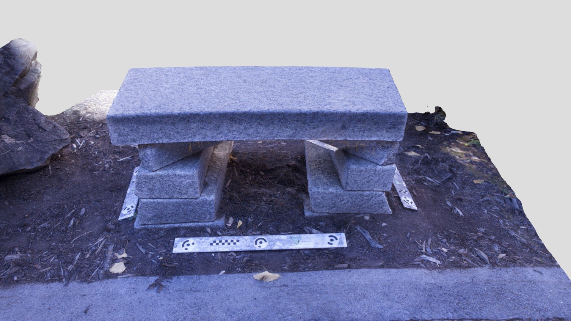 Rock Garden Sample Ontario Granite Bench