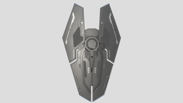 Sci fi shield 3D Model