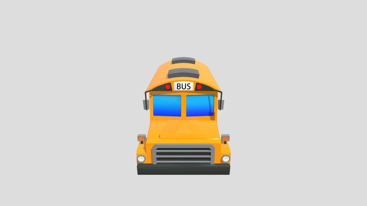 Автобус школьный 3D Model