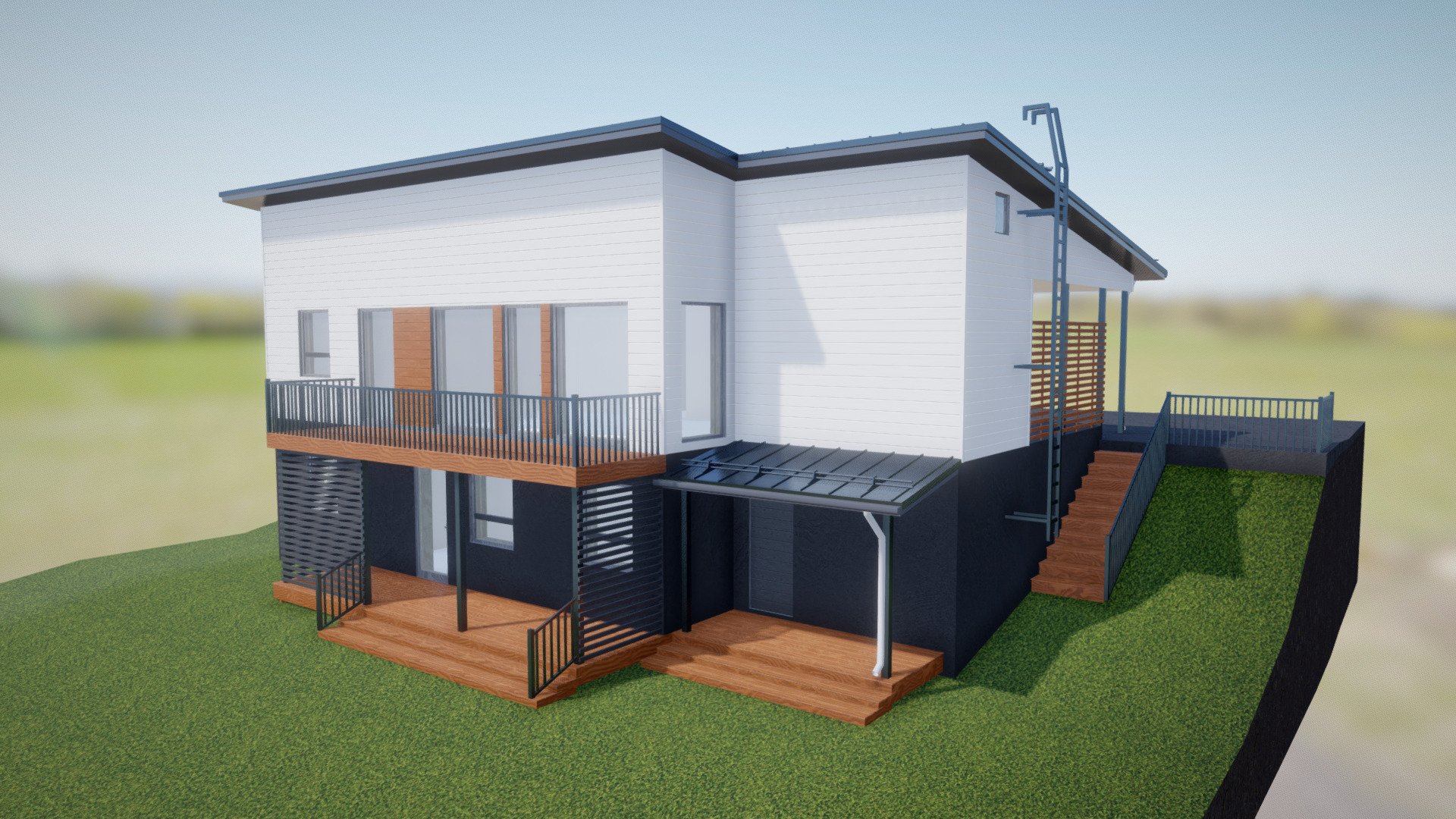 Modern Finnish Two Storey House 3D Model By Holotna 1d07b98 Sketchfab   B44320fd749a4a00a10943a8de382550 