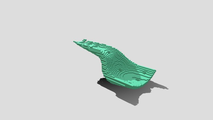 Pixelated Femur Bone Plate – Modelo 3D gratuito STL