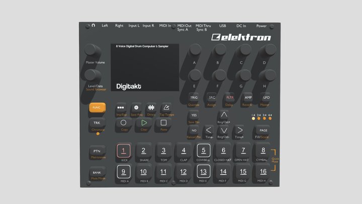 Elektron Digitakt 3D Model