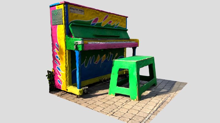 Little_Island_Piano 3D Model