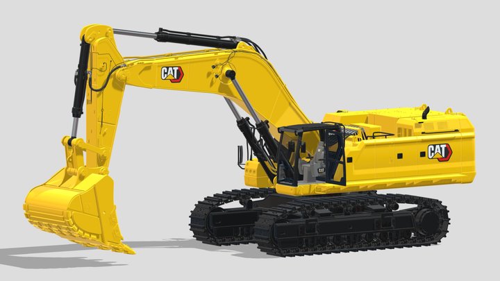 CAT 395 Hydraulic Excavator Tier 4 3D Model