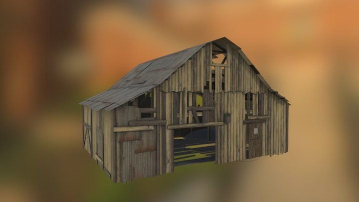 American Old Barn 3D Model