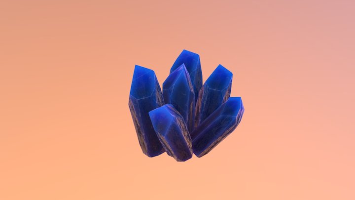 Crystal Cluster 3D Model