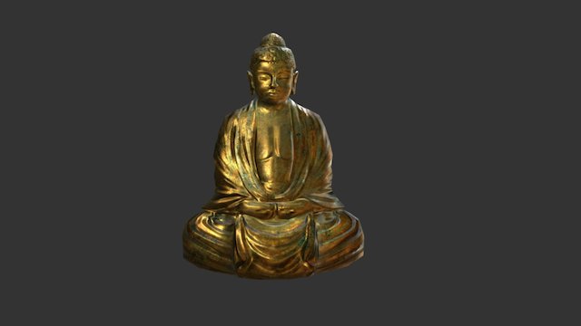 Budhha Statuette 3D Model