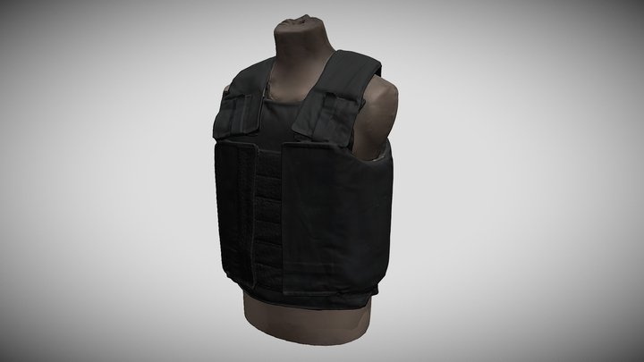 Tactical Body Armour Vest 3D Model