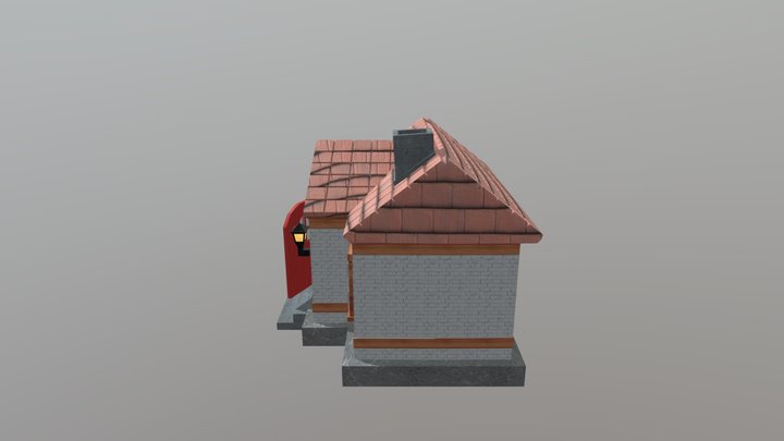 Animal Crossing inspired house 3D Model