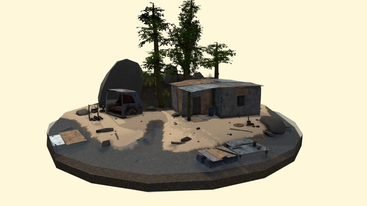 DAE Diorama - Rustborn 3D Model