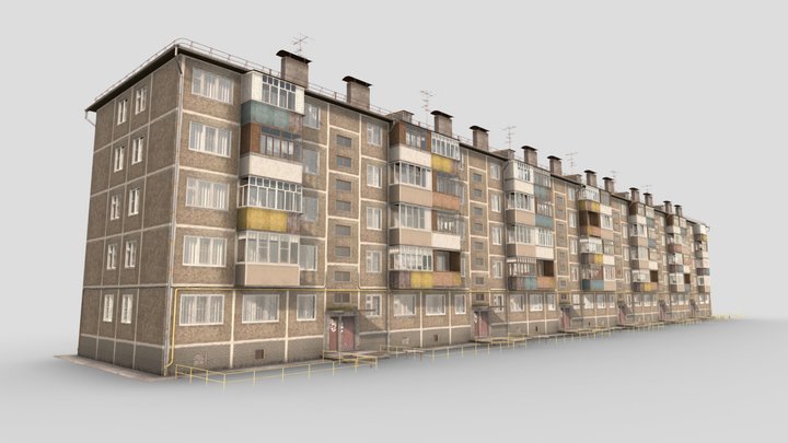 Panel house 1-464 A-15 3D Model