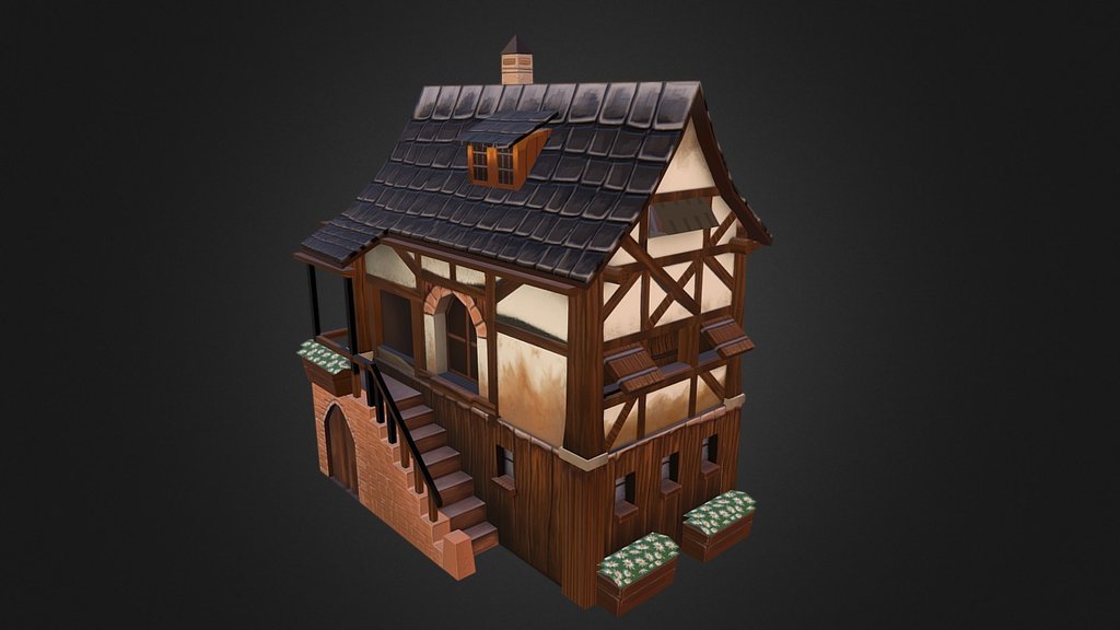 Stylized Buildings - A 3d Model Collection By Irodjunior (@eyase09 