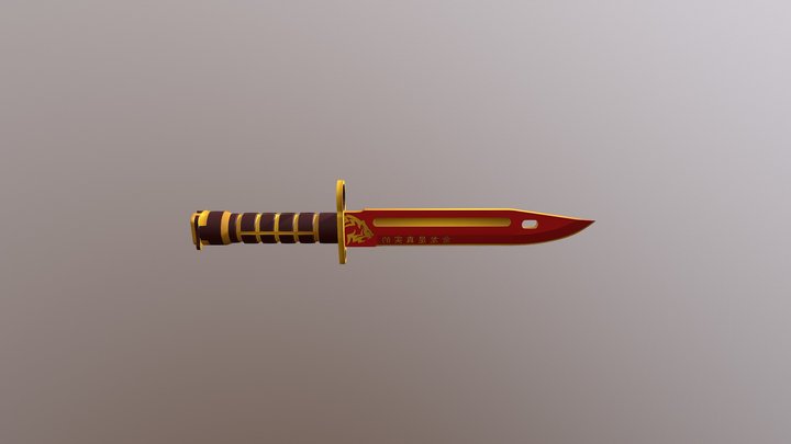 Bayonet | Golden Dragon 3D Model